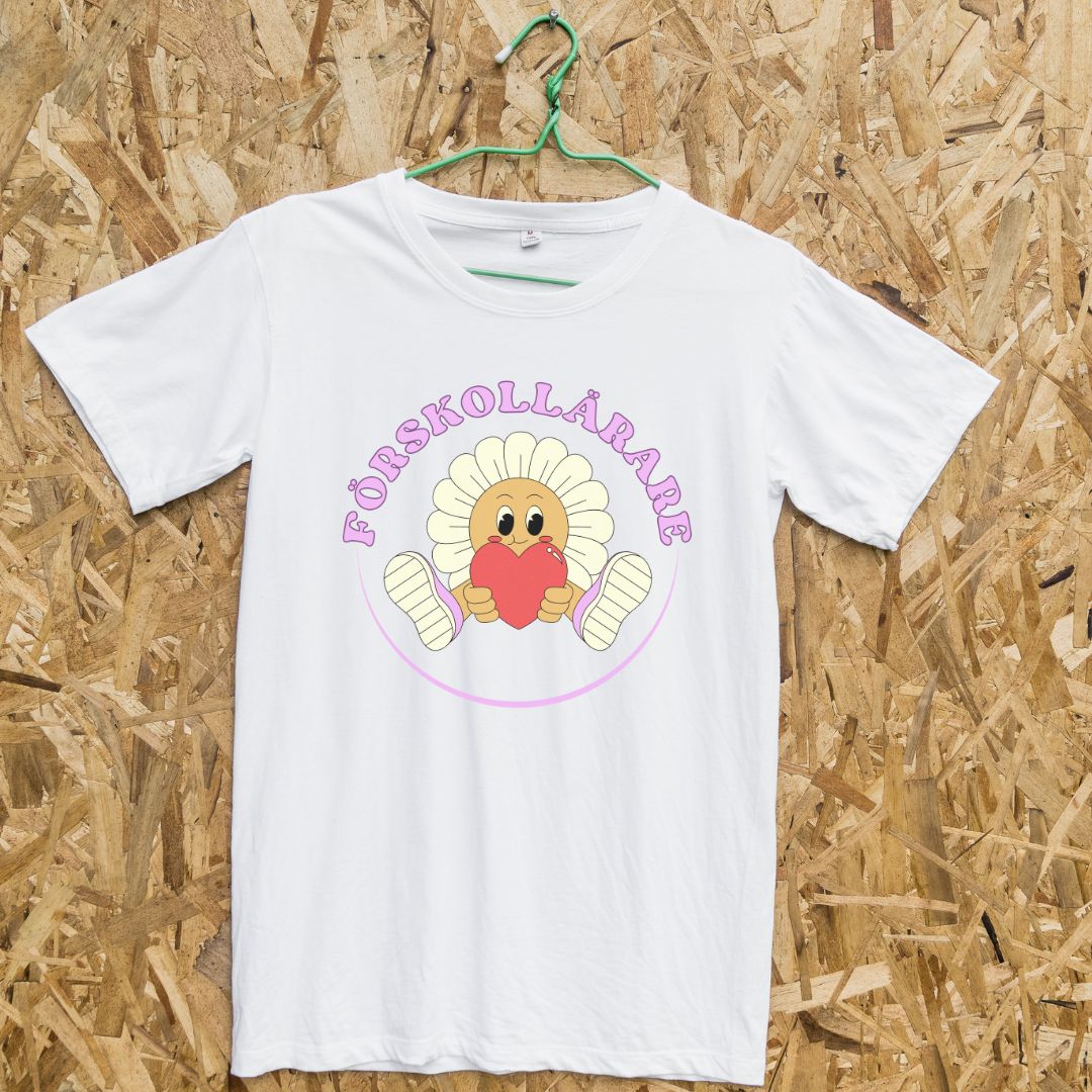 T-shirt Förskollärare blomma