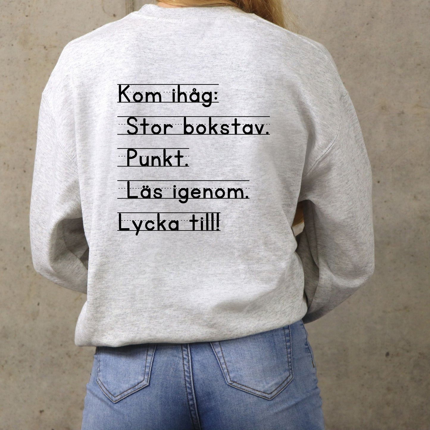 Collagetröja, skivregler ryggtryck