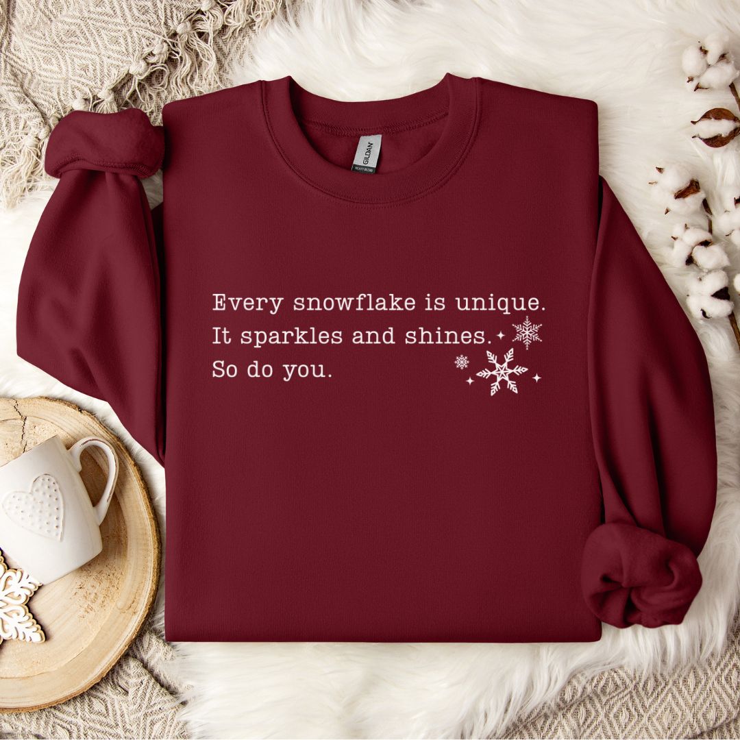 Every snowflake is unique - Collegetröja