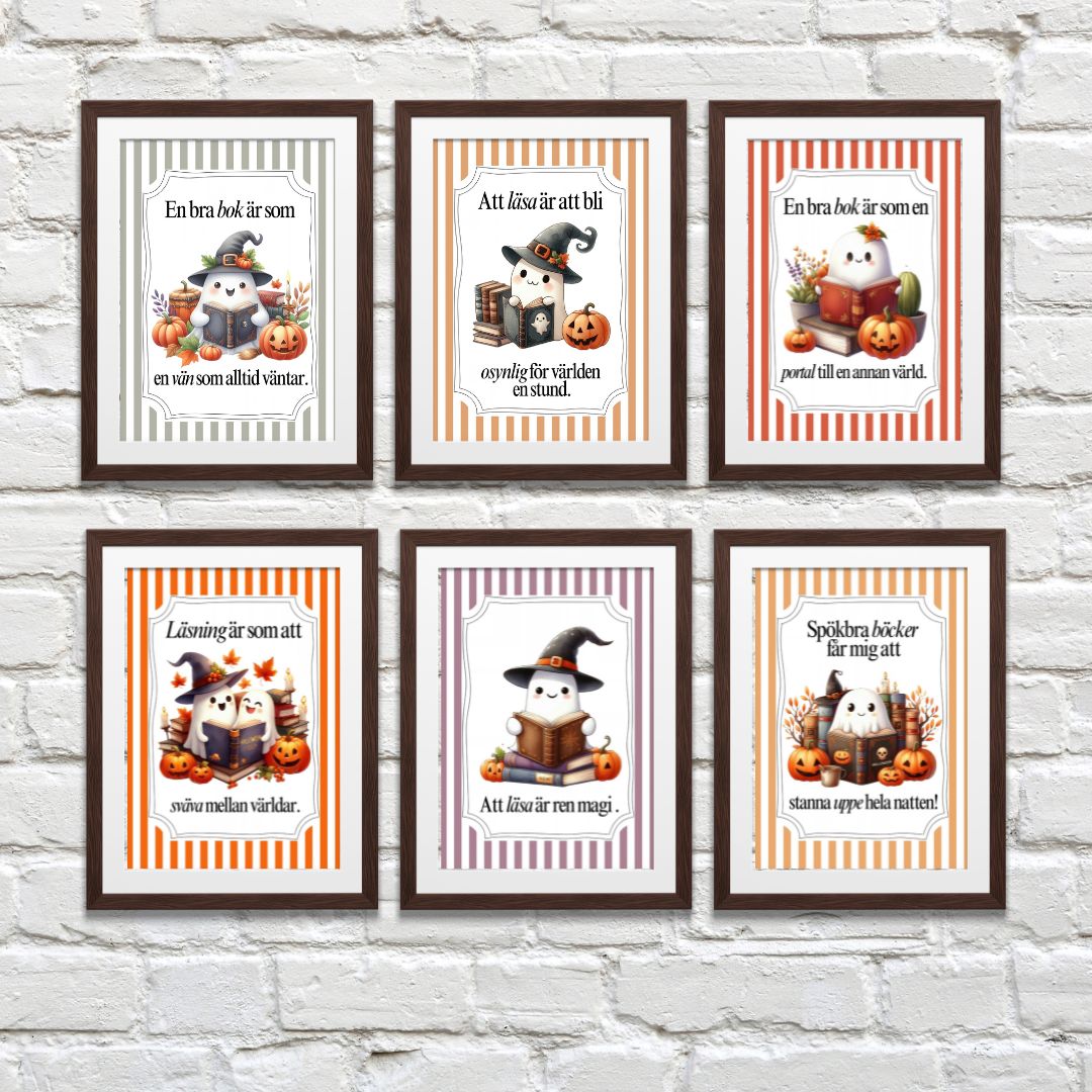 Halloween, set om 6 stycken - Poster