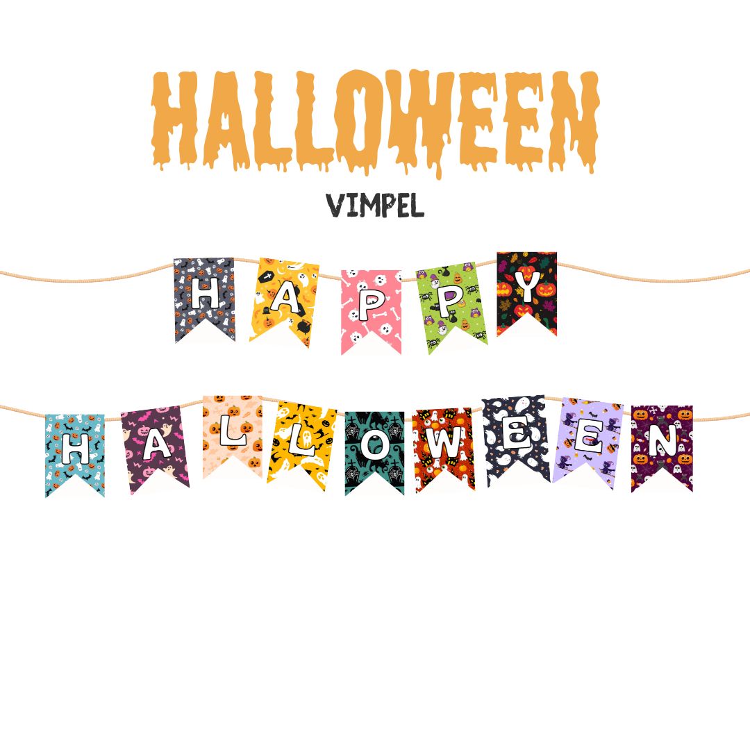 Vimpel, halloween - Klassrumsdekor