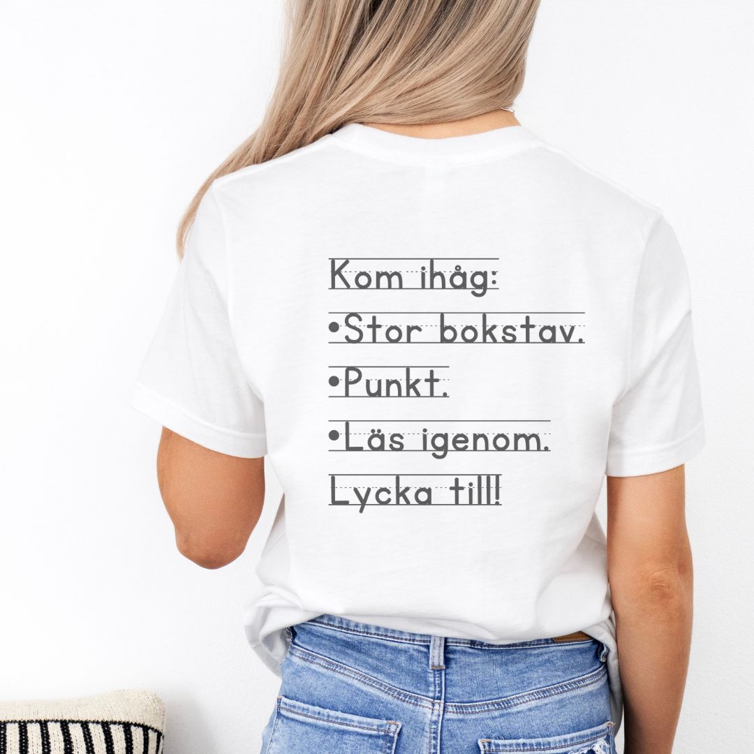 Kom ihåg, ryggtryck - T-shirt