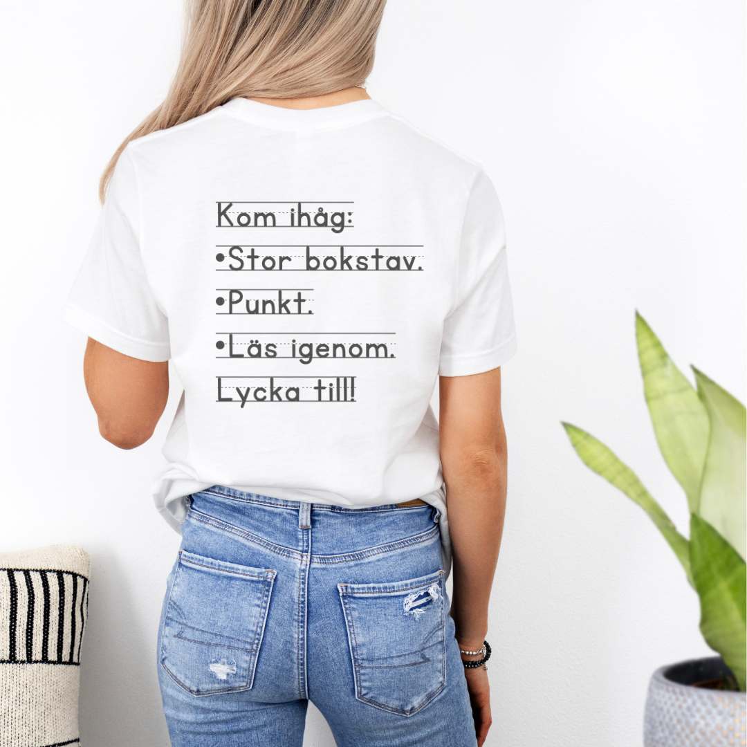 Kom ihåg, ryggtryck - T-shirt