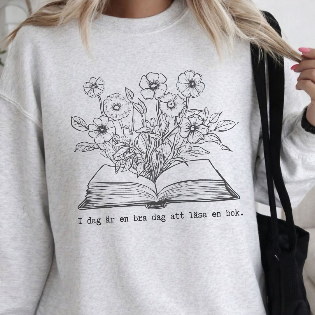 I dag är en bra dag att läsa en bok - Collegetröja