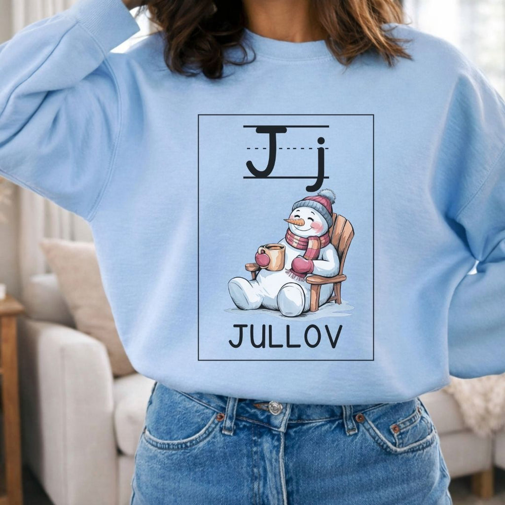 Jullov Snögubbe - Collegetröja