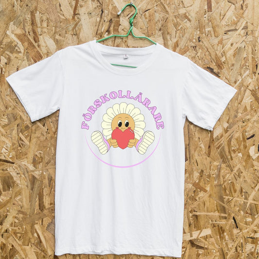 T-shirt Förskollärare blomma