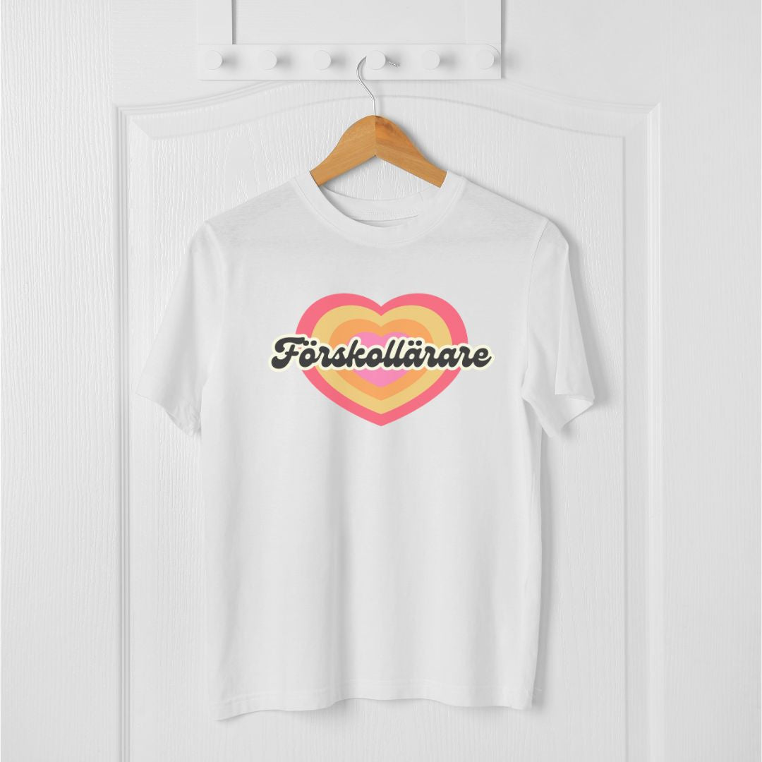 Förskollärare hjärta - T-shirt